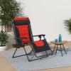 imageBest Choice Products Oversized Padded Zero Gravity Chair Folding Outdoor Patio Recliner XL Anti Gravity Lounger for Backyard wHeadrest Cup Holder Side Tray Polyester Mesh  BlackTanBlackOrange