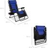 imageBest Choice Products Oversized Padded Zero Gravity Chair Folding Outdoor Patio Recliner XL Anti Gravity Lounger for Backyard wHeadrest Cup Holder Side Tray Polyester Mesh  BlackTanBlackBlue