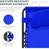 imageBest Choice Products Oversized Zero Gravity Chair Folding Outdoor Patio Lounge Recliner wCup Holder Accessory Tray Pillow  TanCobalt Blue