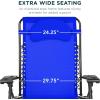 imageBest Choice Products Oversized Zero Gravity Chair Folding Outdoor Patio Lounge Recliner wCup Holder Accessory Tray Pillow  TanCobalt Blue