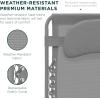 imageBest Choice Products Oversized Zero Gravity Chair Folding Outdoor Patio Lounge Recliner wCup Holder Accessory Tray Pillow  TanDove Gray