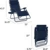 imageBest Choice Products Oversized Zero Gravity Chair Folding Outdoor Patio Lounge Recliner wCup Holder Accessory Tray Pillow  TanIndigo
