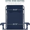 imageBest Choice Products Oversized Zero Gravity Chair Folding Outdoor Patio Lounge Recliner wCup Holder Accessory Tray Pillow  TanIndigo
