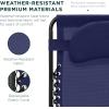 imageBest Choice Products Oversized Zero Gravity Chair Folding Outdoor Patio Lounge Recliner wCup Holder Accessory Tray Pillow  TanNavy