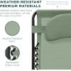 imageBest Choice Products Oversized Zero Gravity Chair Folding Outdoor Patio Lounge Recliner wCup Holder Accessory Tray Pillow  TanSage Green