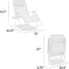 imageBest Choice Products Oversized Zero Gravity Chair Folding Outdoor Patio Lounge Recliner wCup Holder Accessory Tray Pillow  TanSnow