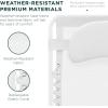 imageBest Choice Products Oversized Zero Gravity Chair Folding Outdoor Patio Lounge Recliner wCup Holder Accessory Tray Pillow  TanSnow