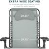 imageBest Choice Products Oversized Zero Gravity Chair Folding Outdoor Patio Lounge Recliner wCup Holder Accessory Tray Pillow  TanStardew