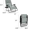 imageBest Choice Products Oversized Zero Gravity Chair Folding Outdoor Patio Lounge Recliner wCup Holder Accessory Tray Pillow  TanStardew