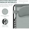 imageBest Choice Products Oversized Zero Gravity Chair Folding Outdoor Patio Lounge Recliner wCup Holder Accessory Tray Pillow  TanStardew
