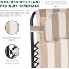 imageBest Choice Products Oversized Zero Gravity Chair Folding Outdoor Patio Lounge Recliner wCup Holder Accessory Tray Pillow  TanTan Striped
