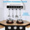 imageBest Choice Products Pretend Play Corner Kitchen Ultimate Interactive Wooden Kids Playset wLights ampamp Sounds Ice Maker Hood  EspressoBlack