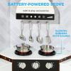 imageBest Choice Products Pretend Play Corner Kitchen Ultimate Interactive Wooden Kids Playset wLights ampamp Sounds Ice Maker Hood  EspressoEspresso