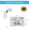 imageBest Choice Products Pretend Play Corner Kitchen Ultimate Interactive Wooden Kids Playset wLights ampamp Sounds Ice Maker Hood  EspressoWhite