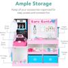 imageBest Choice Products Pretend Play Doctors Office Wooden Medical Center Toy Set for Kids wCarrying Case All Accessories Included Height Measurer 2Piece Costume  PinkPink