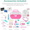 imageBest Choice Products Pretend Play Doctors Office Wooden Medical Center Toy Set for Kids wCarrying Case All Accessories Included Height Measurer 2Piece Costume  PinkPink