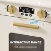 imageBest Choice Products Wooden Pretend Play Cottage Kitchen Kids Toy wStorage Scalloped Edge 5 Accessories Microwave Oven Clicking Knobs  BlueCream
