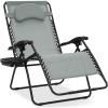 imageBest Choice Products Oversized Zero Gravity Chair Folding Outdoor Patio Lounge Recliner wCup Holder Accessory Tray Pillow  TanStardew