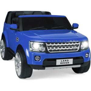 imageBest Choice Products 12V 37 MPH 2Seater Licensed Land Rover Ride On Car Toy wParent Remote Control MP3 Player  WhiteBlue