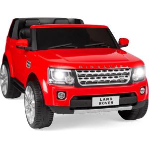 imageBest Choice Products 12V 37 MPH 2Seater Licensed Land Rover Ride On Car Toy wParent Remote Control MP3 Player  WhiteRed
