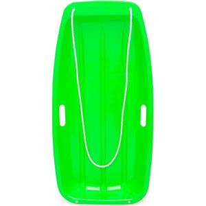 imageBest Choice Products 35in Kids Plastic Toboggan Snow Sled wPull Rope 2 HandlesGreen