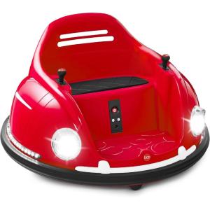 imageBest Choice Products 6V Electric Kids Ride On Bumpin Bumper Car 15  6 Years Old Parent Remote Control 360 Degree Spin Lights Sounds  PinkRed