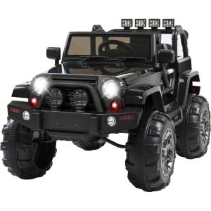 imageBest Choice Products Kids 24V 2Seater Electric Ride On Car Truck w 132lb Weight Capacity Parent Control Bluetooth LED Lights  Hot PinkBlack