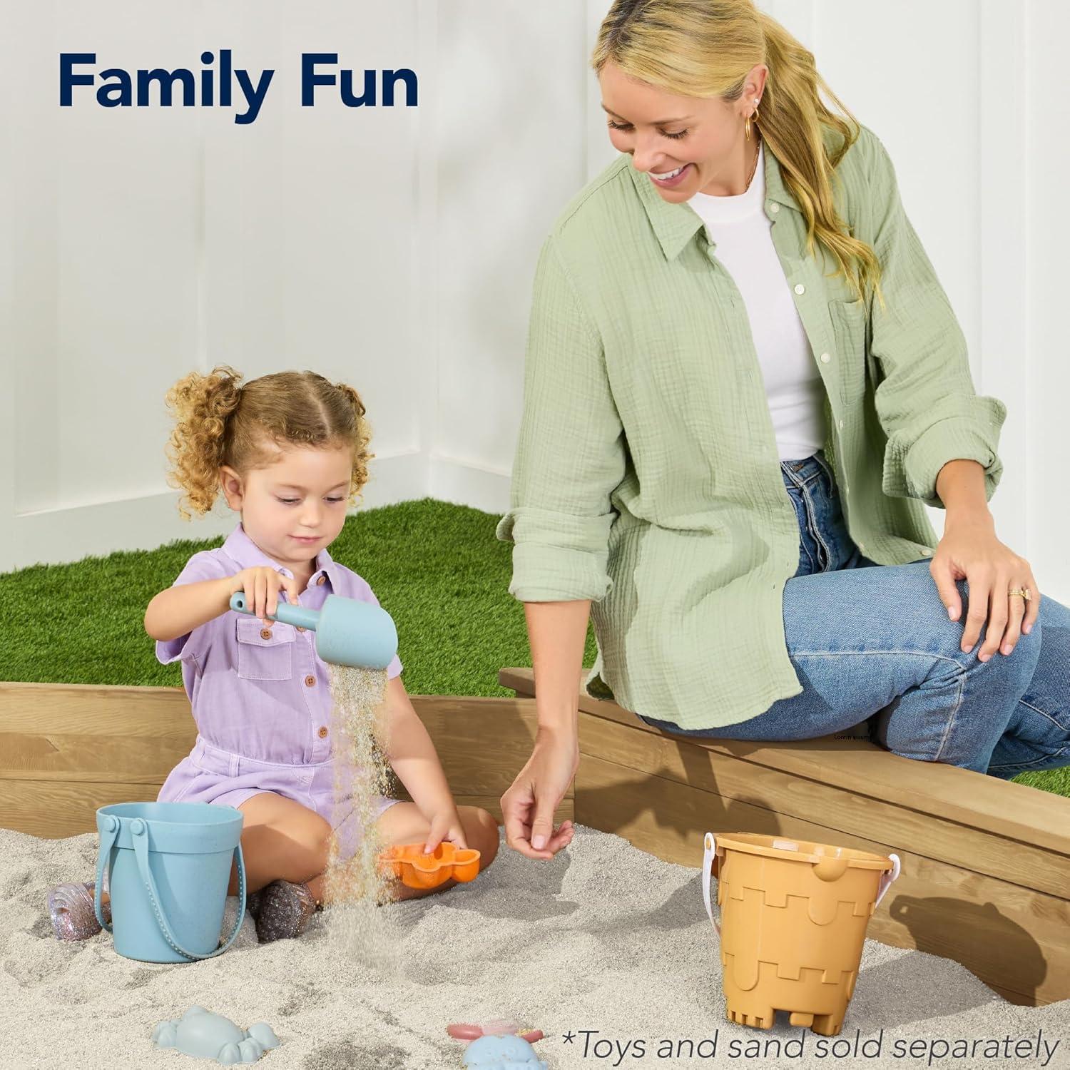 imageBest Choice Products Kids Large Octagonal Wooden Outdoor Sandbox with Cover w 4 Reinforced Benches 8 Seats XL Sandpit Bottom Liner  BrownNatural
