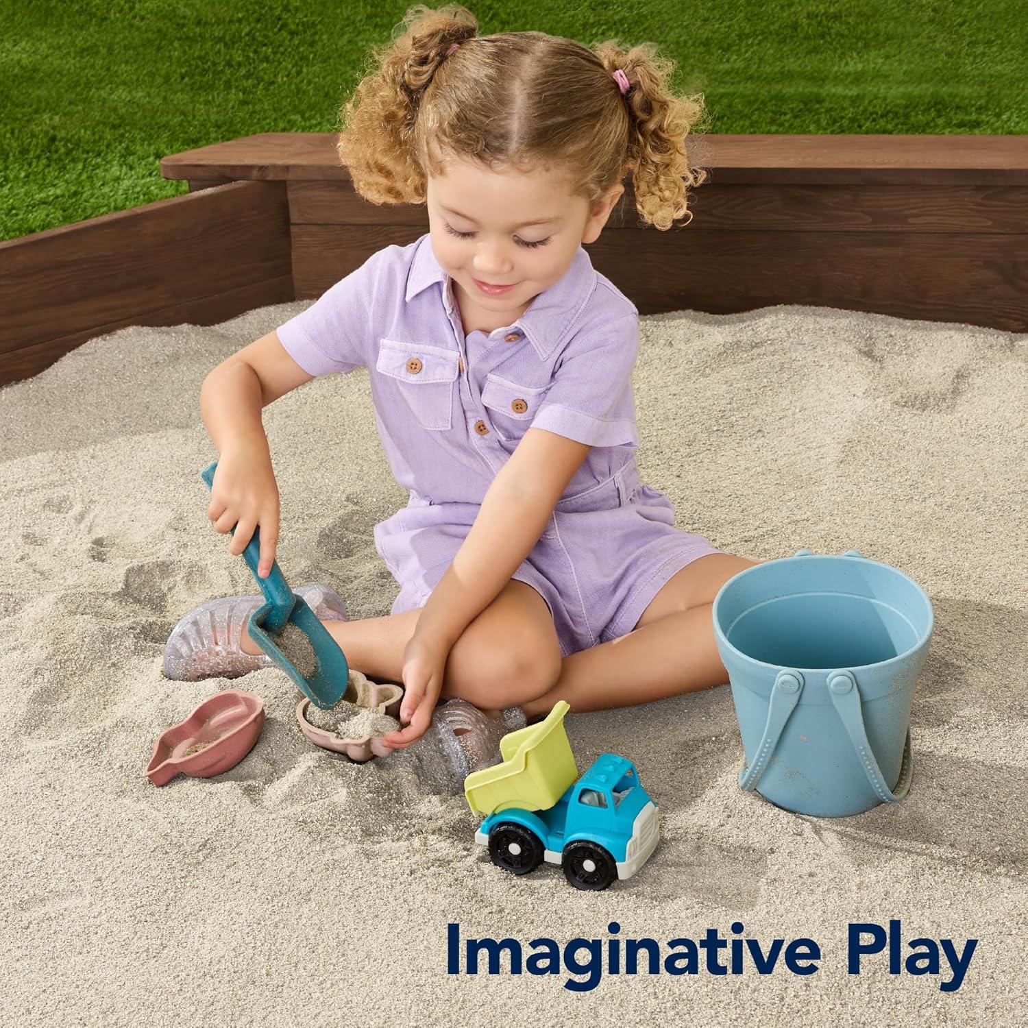 imageBest Choice Products Kids Large Octagonal Wooden Outdoor Sandbox with Cover w 4 Reinforced Benches 8 Seats XL Sandpit Bottom Liner  BrownWalnut