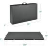 imageBest Choice Products 10ftx4ftx2in Folding Gym Mat 4Panel Exercise Gymnastics Aerobics Workout Fitness Floor Mats wCarrying HandlesCharcoal