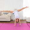 imageBest Choice Products 10ftx4ftx2in Folding Gym Mat 4Panel Exercise Gymnastics Aerobics Workout Fitness Floor Mats wCarrying HandlesPink