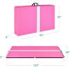 imageBest Choice Products 10ftx4ftx2in Folding Gym Mat 4Panel Exercise Gymnastics Aerobics Workout Fitness Floor Mats wCarrying HandlesPink Stripe