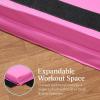imageBest Choice Products 10ftx4ftx2in Folding Gym Mat 4Panel Exercise Gymnastics Aerobics Workout Fitness Floor Mats wCarrying HandlesPink Stripe