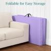 imageBest Choice Products 10ftx4ftx2in Folding Gym Mat 4Panel Exercise Gymnastics Aerobics Workout Fitness Floor Mats wCarrying HandlesPurple
