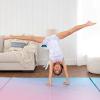 imageBest Choice Products 10ftx4ftx2in Folding Gym Mat 4Panel Exercise Gymnastics Aerobics Workout Fitness Floor Mats wCarrying HandlesRainbow Ombre
