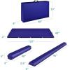 imageBest Choice Products 10ftx4ftx2in Folding Gym Mat 4Panel Exercise Gymnastics Aerobics Workout Fitness Floor Mats wCarrying HandlesRoyal Blue wBeam