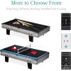 imageBest Choice Products 11in1 Kids Combo Game Table Set for Home Game Room wPing Pong Foosball Table Hockey Chess Checkers Shuffleboard Bowling 5 Accessory BagsGray