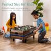 imageBest Choice Products 11in1 Kids Combo Game Table Set for Home Game Room wPing Pong Foosball Table Hockey Chess Checkers Shuffleboard Bowling 5 Accessory BagsDark Wood