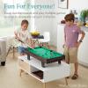 imageBest Choice Products 11in1 Kids Combo Game Table Set for Home Game Room wPing Pong Foosball Table Hockey Chess Checkers Shuffleboard Bowling 5 Accessory BagsGray