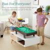 imageBest Choice Products 11in1 Kids Combo Game Table Set for Home Game Room wPing Pong Foosball Table Hockey Chess Checkers Shuffleboard Bowling 5 Accessory BagsDark Wood