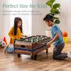 imageBest Choice Products 11in1 Kids Combo Game Table Set for Home Game Room wPing Pong Foosball Table Hockey Chess Checkers Shuffleboard Bowling 5 Accessory BagsLight Wood