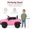 imageBest Choice Products 12V Licensed Chevrolet Silverado Ride On Truck Electric Car Toy wParent Remote Control Truck Bed Storage Bluetooth Speaker LED Lights 25 MPH Max Speed  PinkPink