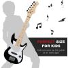 imageBest Choice Products 30in Beginners Electric Guitar Beginner Starter Kit w 5W Amplifier Strap Gig Bag Strings Picks  BlackBlack