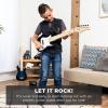 imageBest Choice Products 30in Beginners Electric Guitar Beginner Starter Kit w 5W Amplifier Strap Gig Bag Strings Picks  BlackBlack