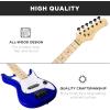 imageBest Choice Products 30in Beginners Electric Guitar Beginner Starter Kit w 5W Amplifier Strap Gig Bag Strings Picks  BlackMetallic Blue