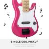 imageBest Choice Products 30in Beginners Electric Guitar Beginner Starter Kit w 5W Amplifier Strap Gig Bag Strings Picks  BlackPink Sparkle