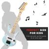 imageBest Choice Products 30in Beginners Electric Guitar Beginner Starter Kit w 5W Amplifier Strap Gig Bag Strings Picks  BlackPowder Blue