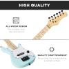 imageBest Choice Products 30in Beginners Electric Guitar Beginner Starter Kit w 5W Amplifier Strap Gig Bag Strings Picks  BlackPowder Blue