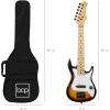 imageBest Choice Products 30in Beginners Electric Guitar Beginner Starter Kit w 5W Amplifier Strap Gig Bag Strings Picks  BlackSunburst