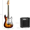 imageBest Choice Products 39in Full Size Beginner Electric Guitar Starter Kit wCase Strap 10W Amp Strings Pick Tremolo Bar  Sunburst3 Color Sunburst